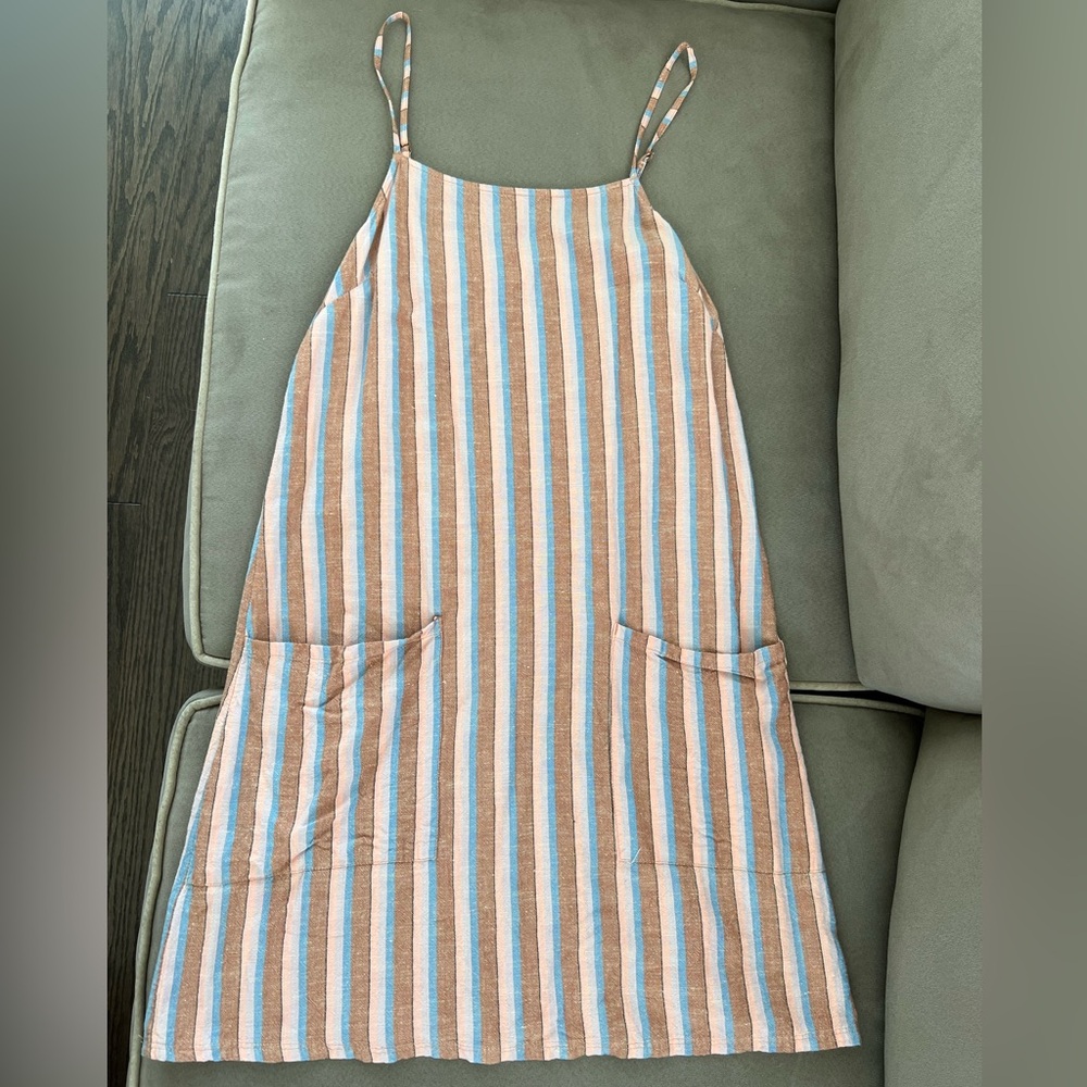 Billabong Women’s Woven Striped Mini Sundress Dress gently used - Picture 3 of 7